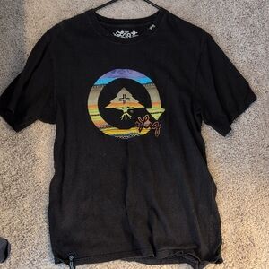 Lrg Black Short Sleeve Tee with Vibrant Graphic